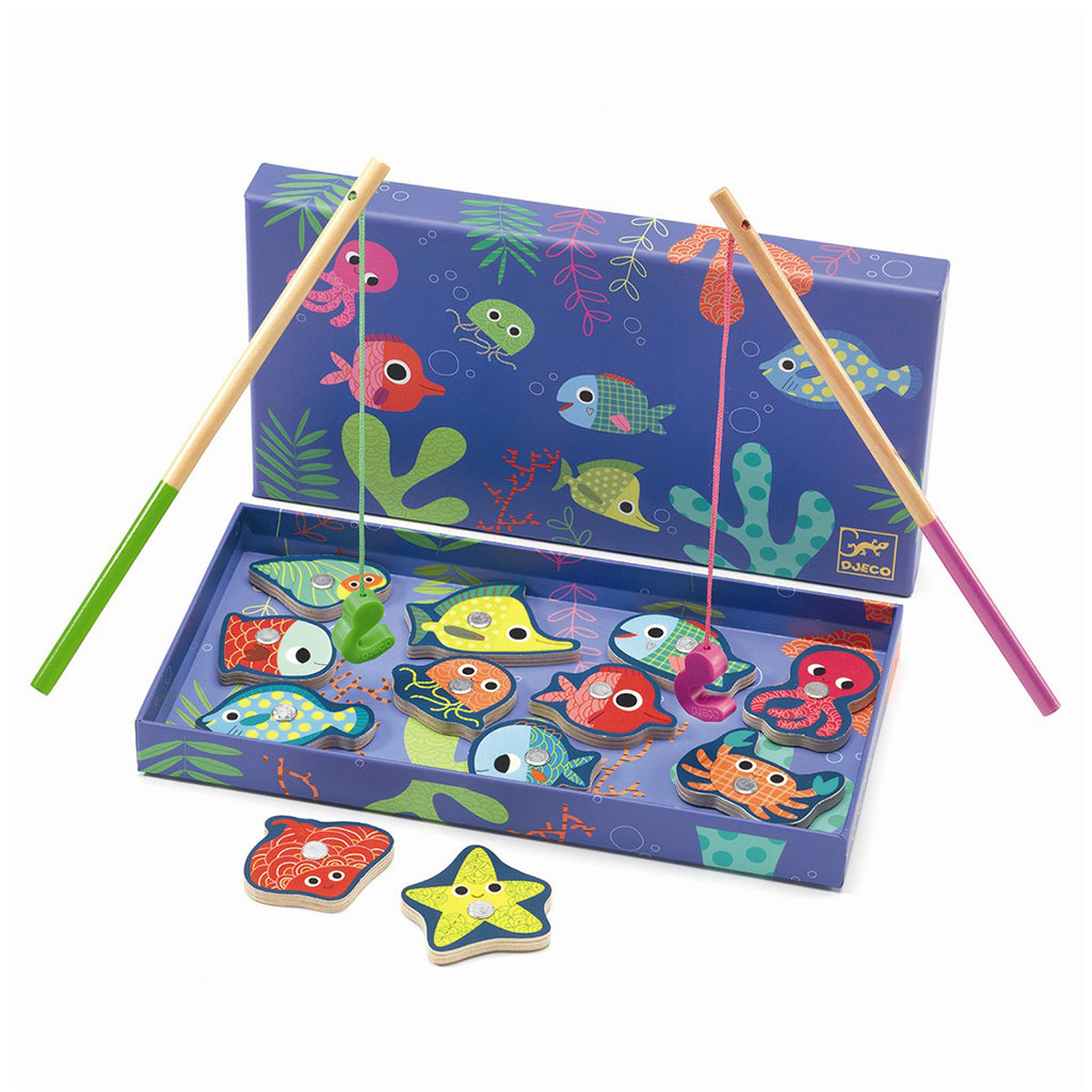 Djeco Magnetic Fishing Game with Fish and Shellfish