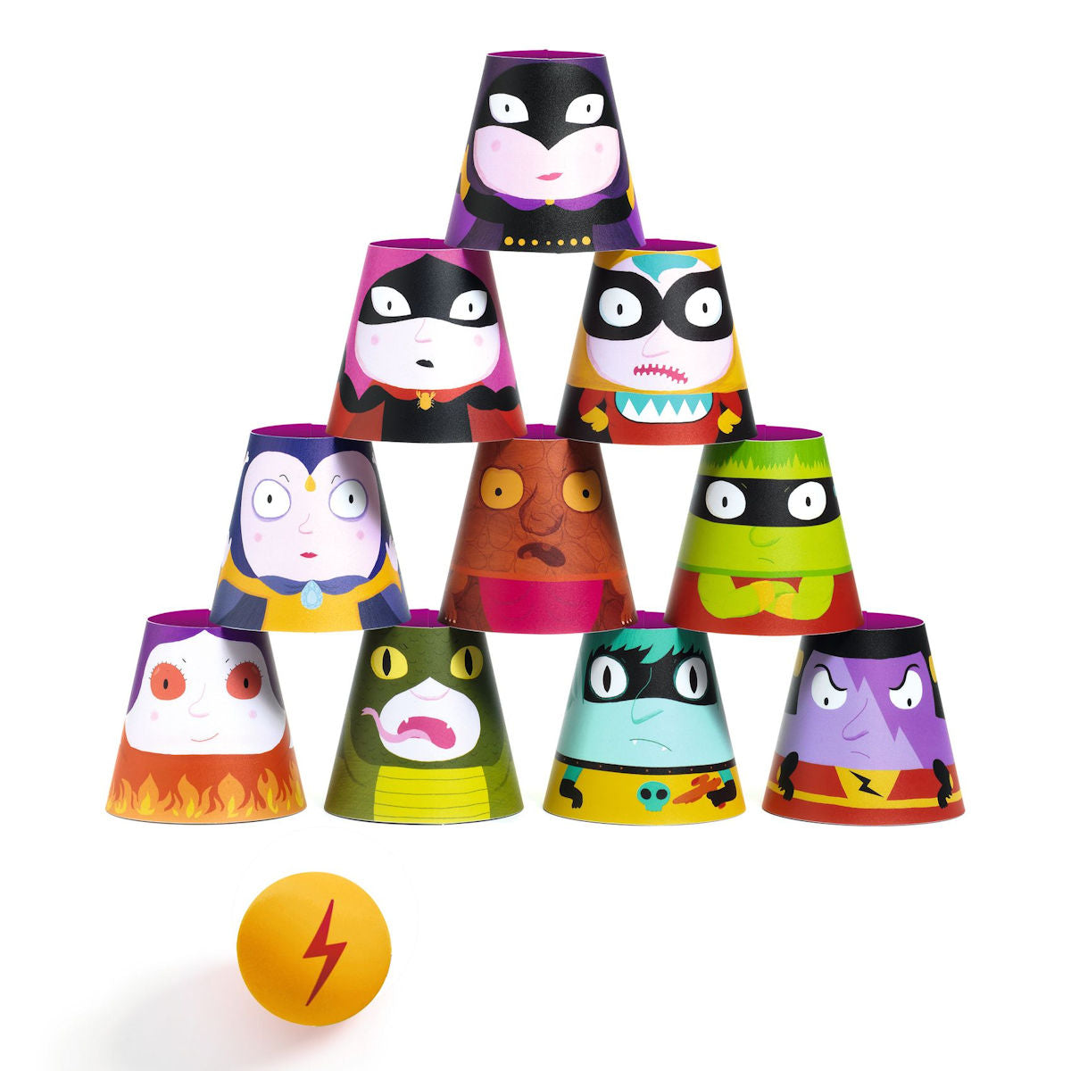 Djeco Stack and Tumble, Funny Faces