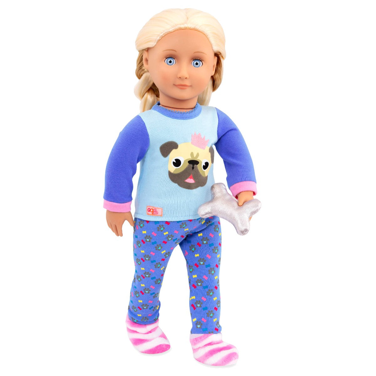 Our Generation Doll Outfit, Pajamas with Bulldog