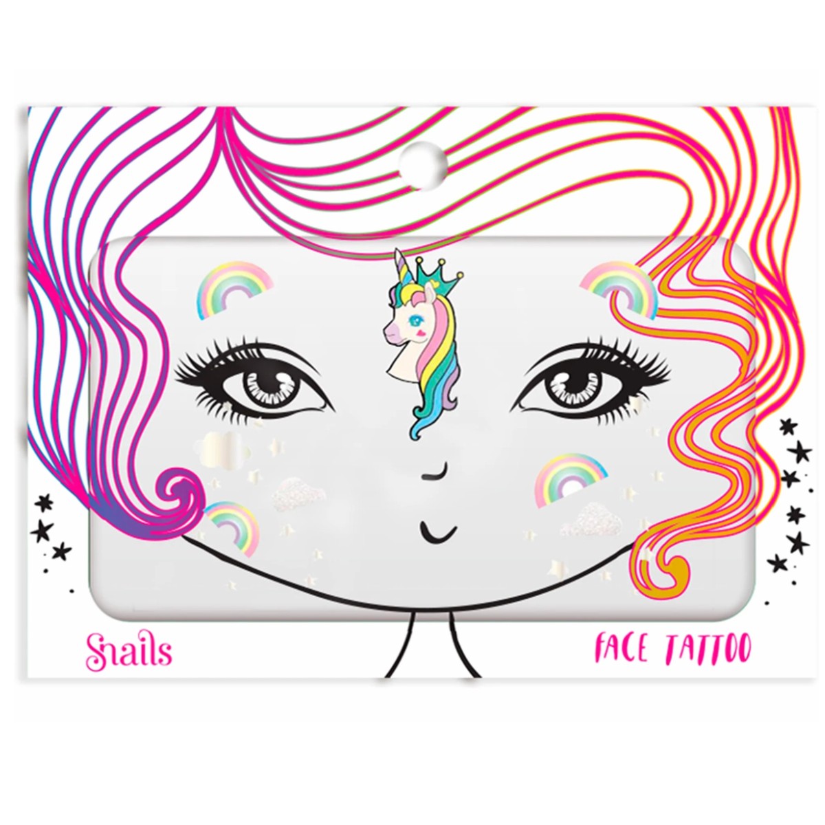 Snails Face Tattoo, Unicorn