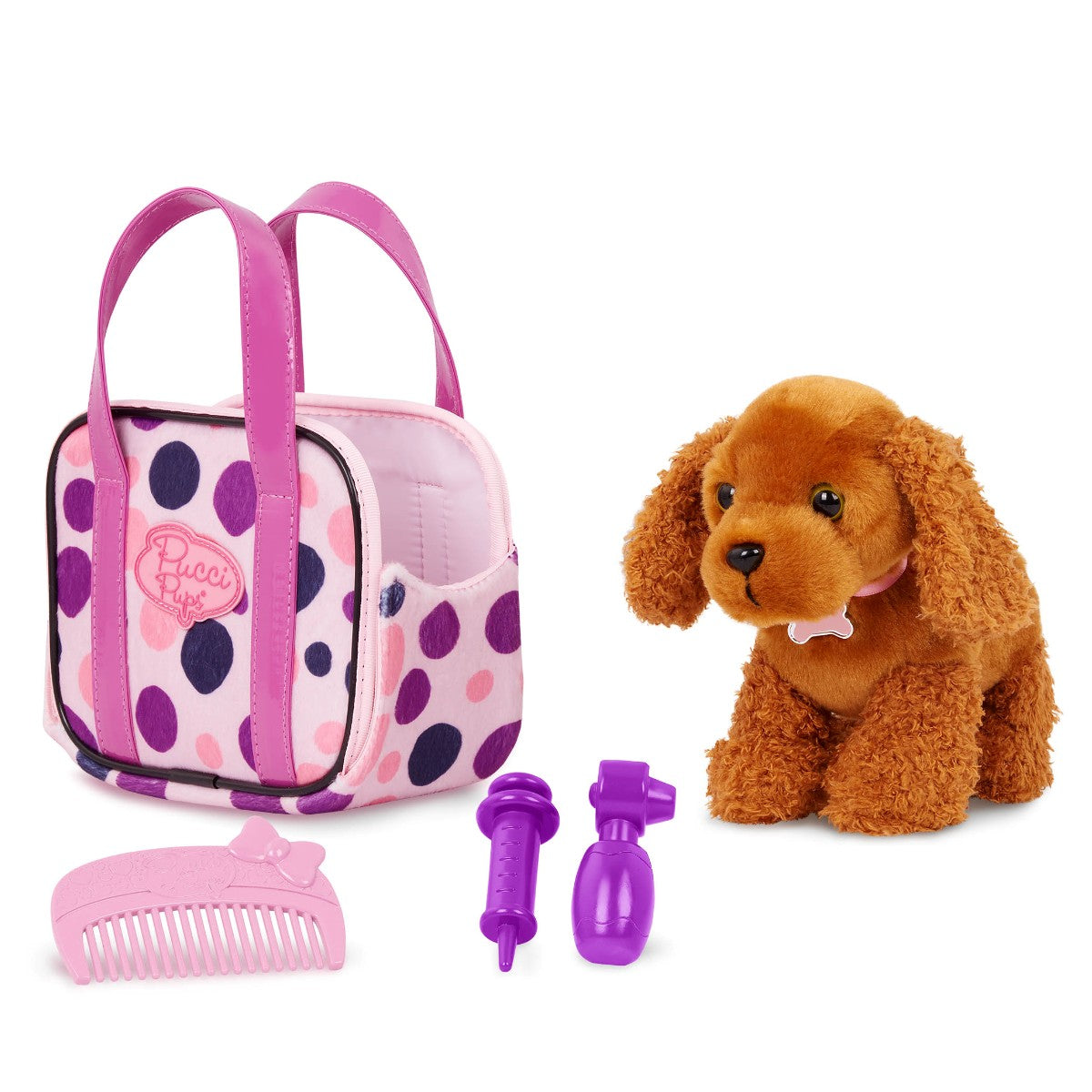 Pucci Pups Dog in a Polka Dot Bag