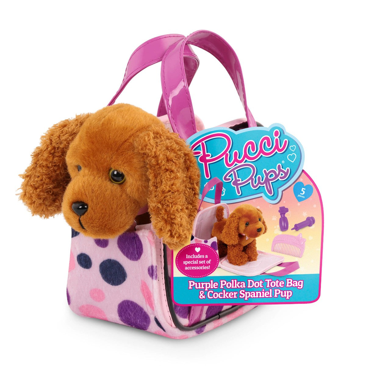 Pucci Pups Dog in a Polka Dot Bag