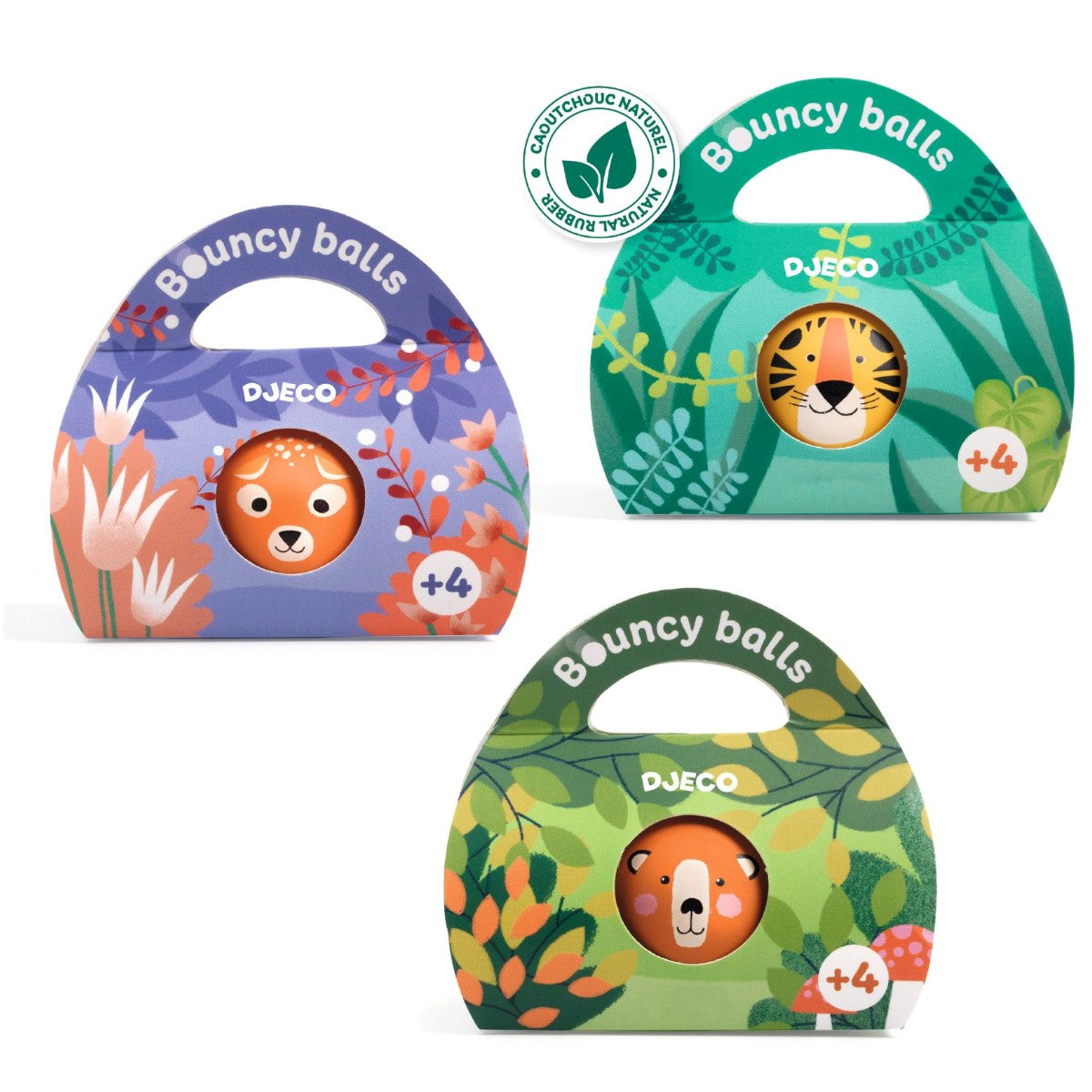 Djeco Bouncy Ball, Wild - Assorted Varieties