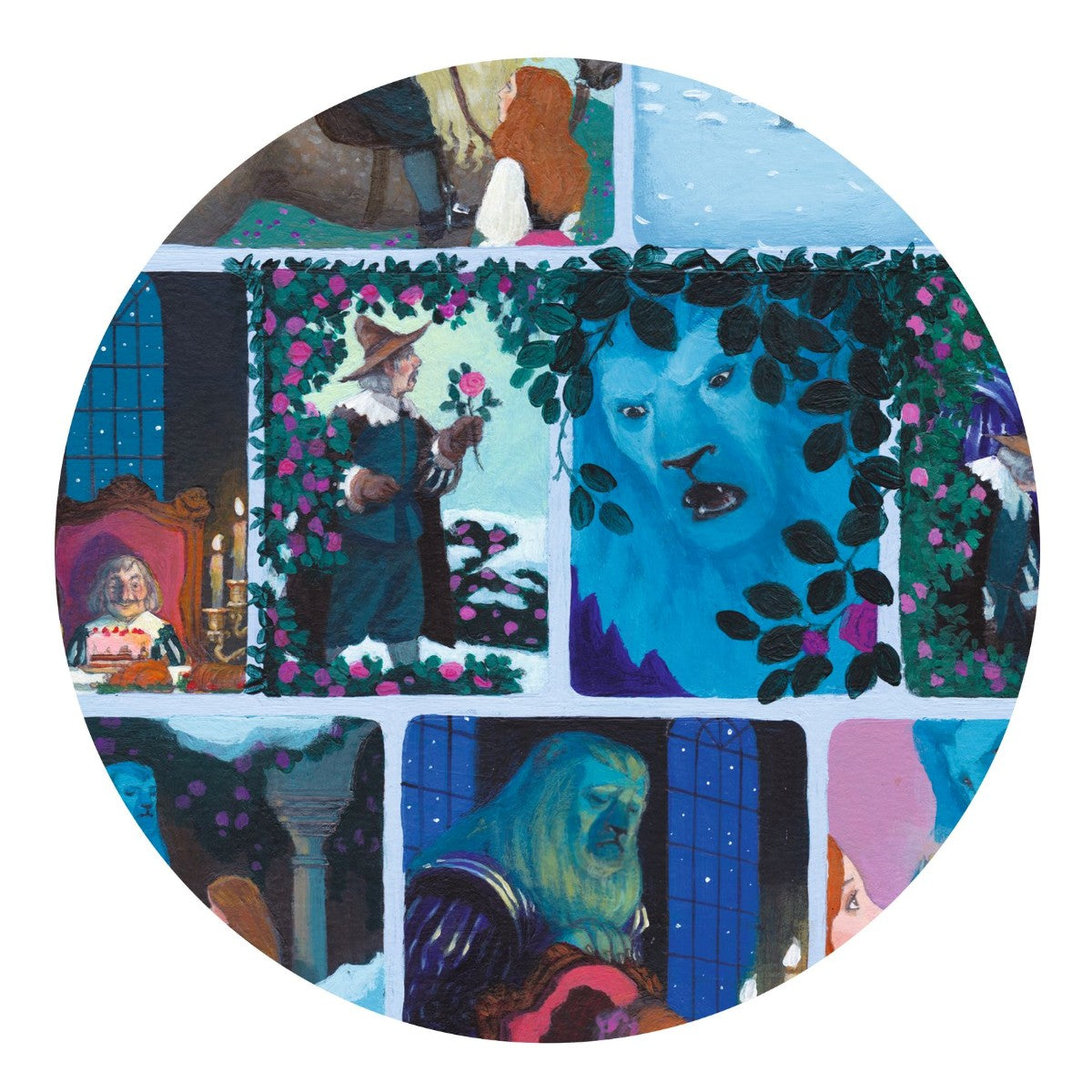 Djeco Puzzle, Story Puzzle, Beauty and the Beast - 100 Pieces