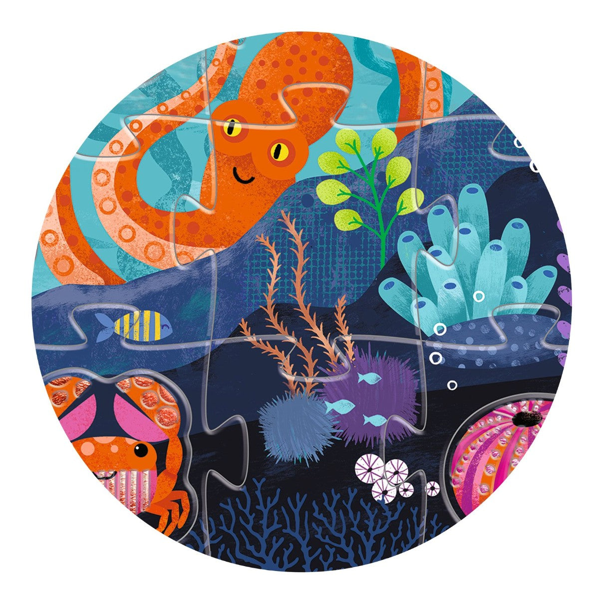 Djeco Sensory Puzzle, Sea - 24+8 Pieces