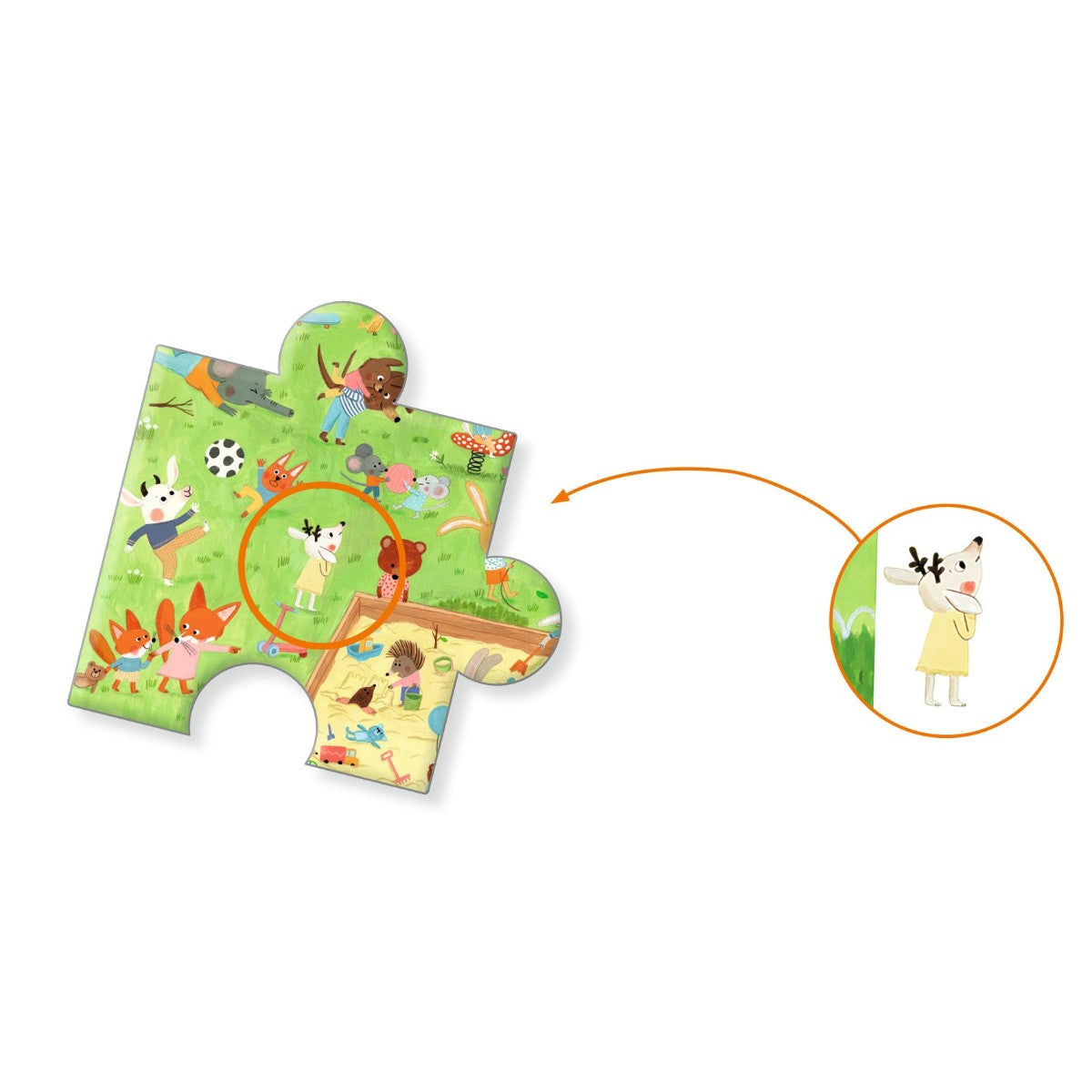 Djeco Observation Puzzle, Garden - 36 Pieces