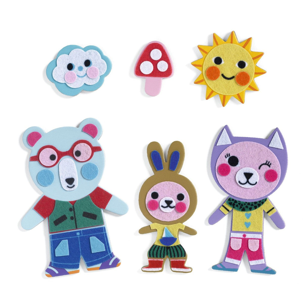 Djeco DIY Magnets, Funky Family