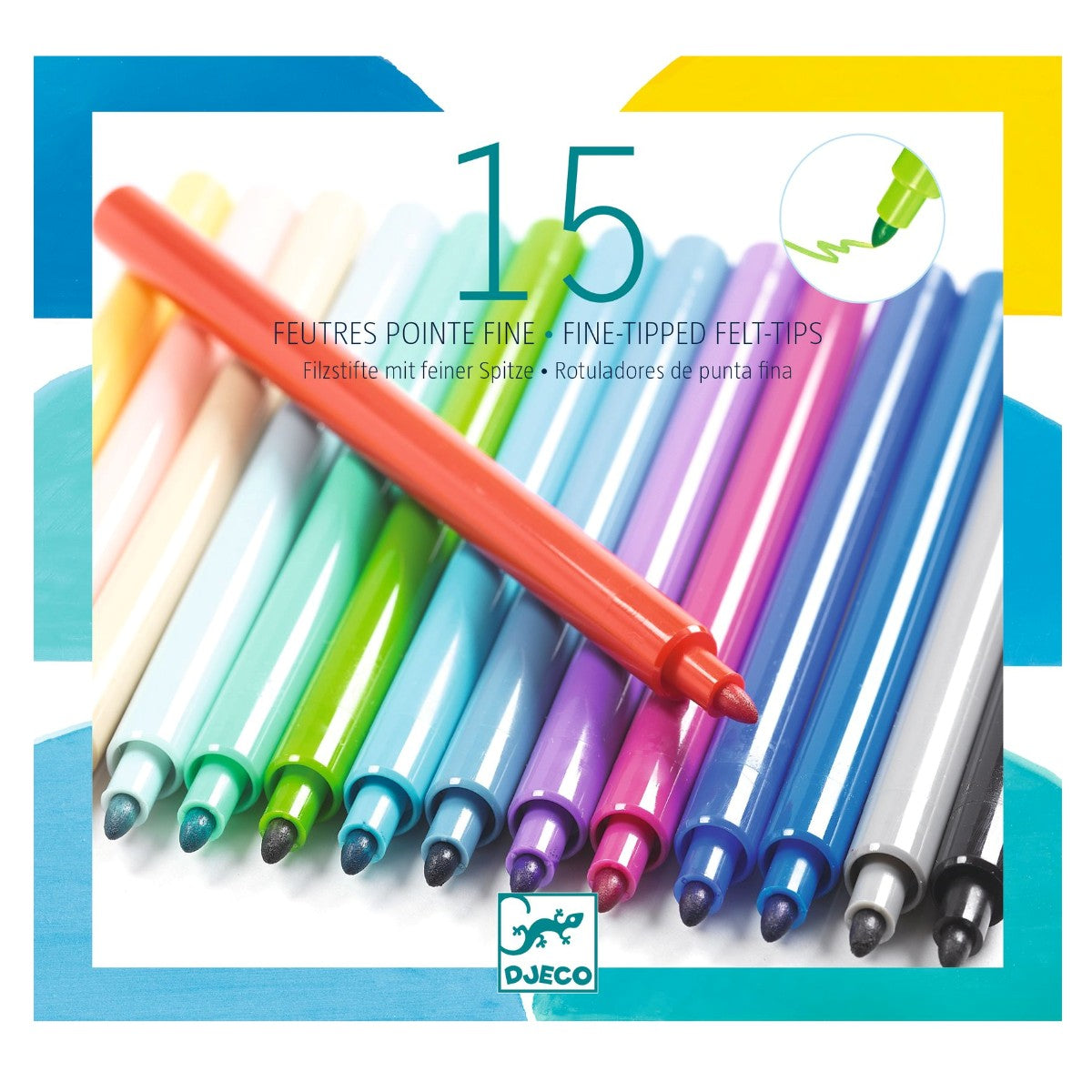 Djeco Markers, Pacific - Set of 15