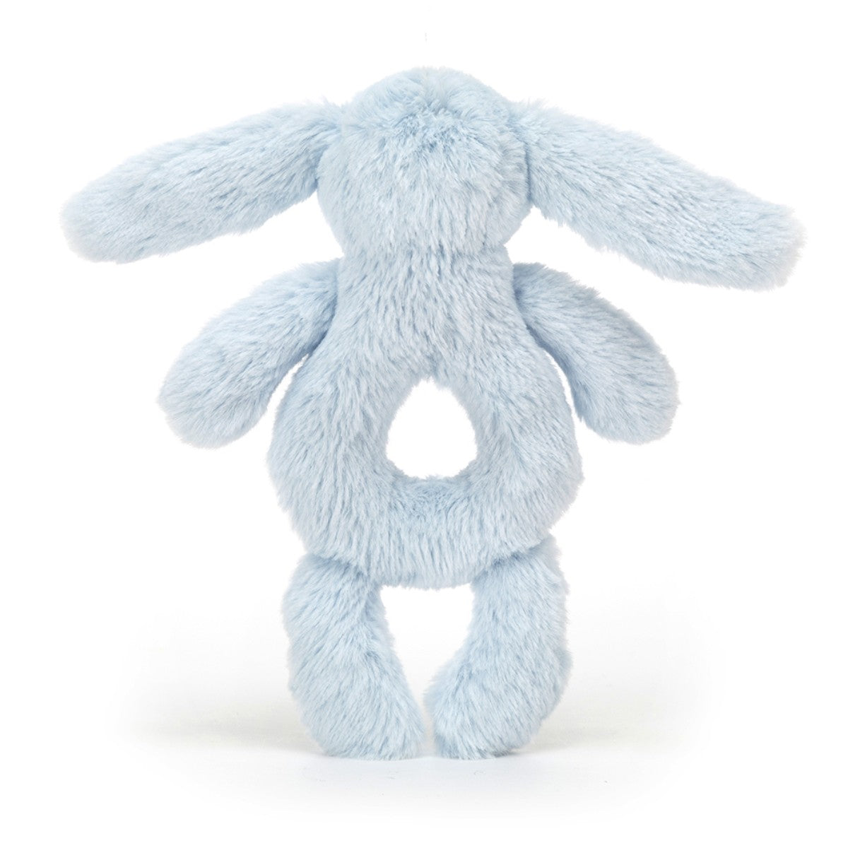 Baby Jellycat Teether Rattle, Bashful Bunny - Light Blue