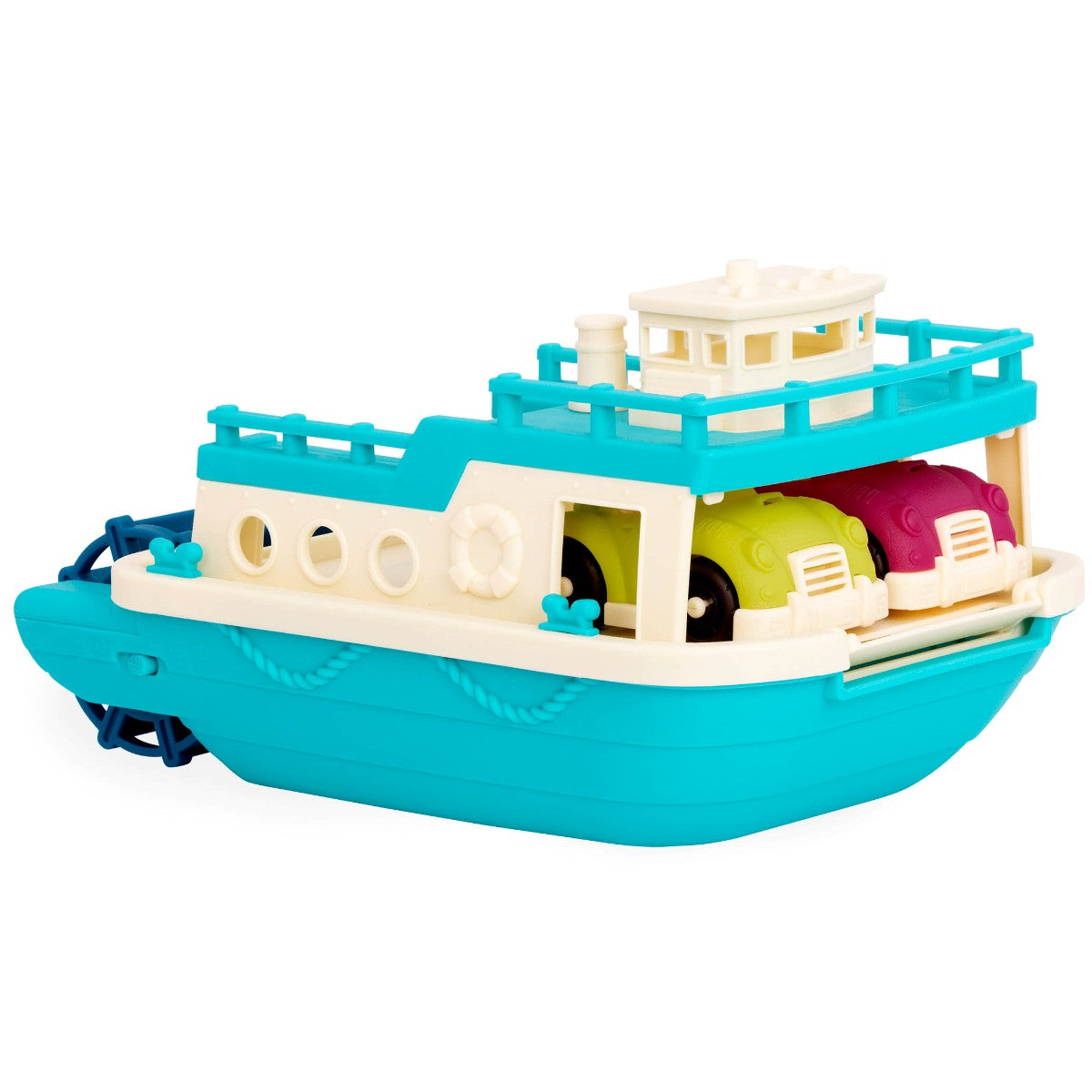 Wonder Wheels, Ferry with 2 Cars - Turquoise