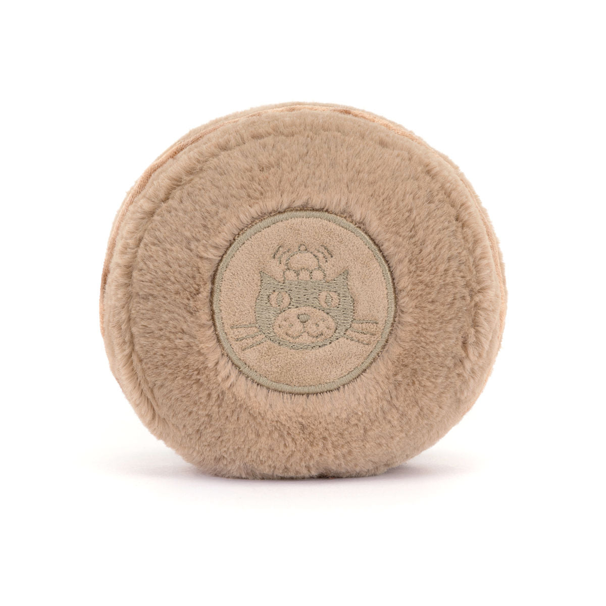 Jellycat Stuffed Toy, Food Bake, Amuseables Mona Macaron Chocolate - 12 cm