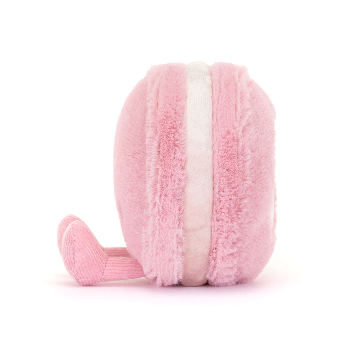 Jellycat Plush Toy, Food Bake, Amuseables Mia Macaron Strawberry - 12 cm