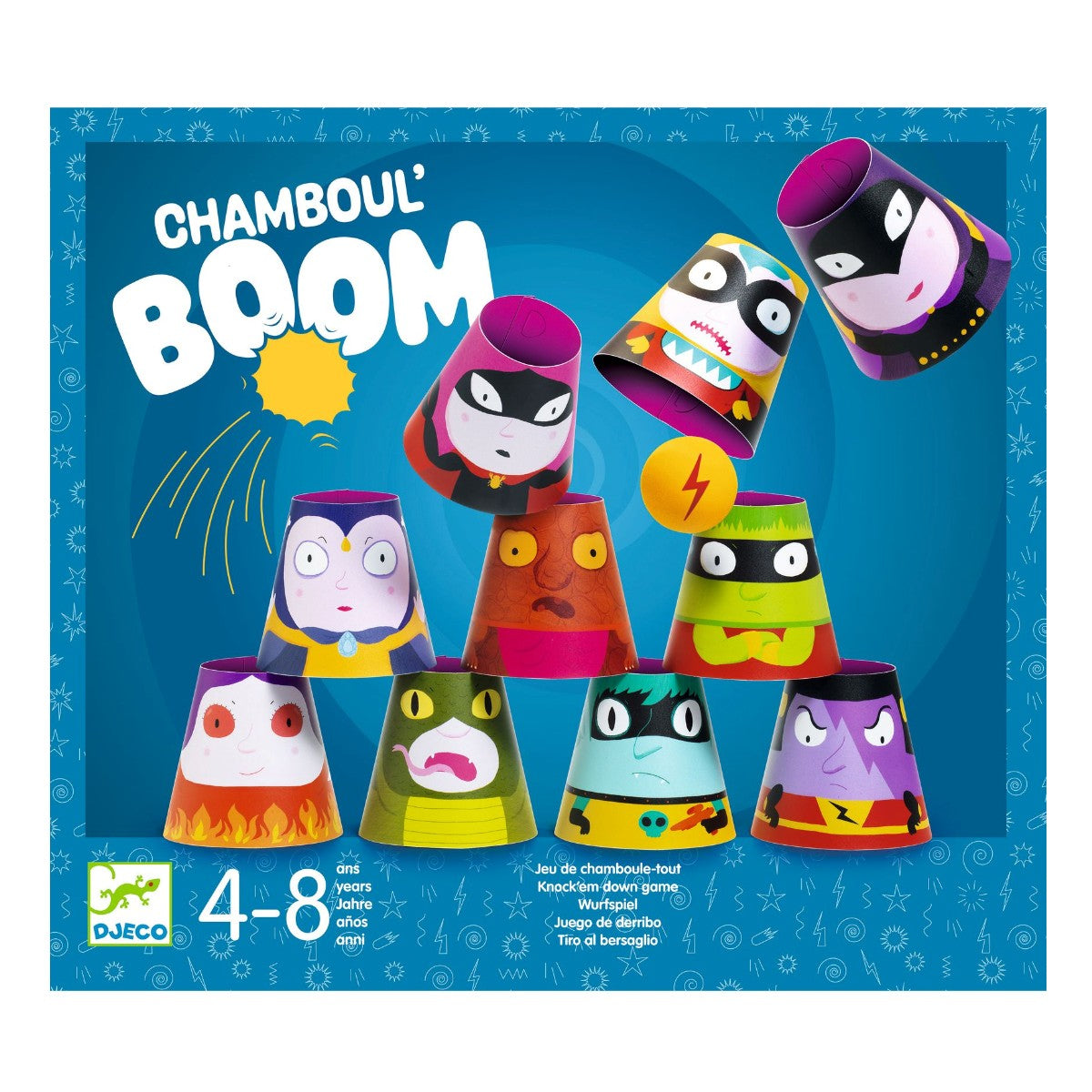 Djeco Stack and Tumble, Funny Faces