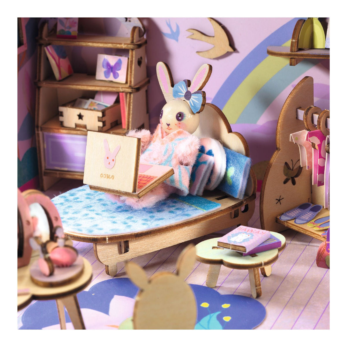 Djeco Mi House, DIY Miniature Universe in a Suitcase - Rosie