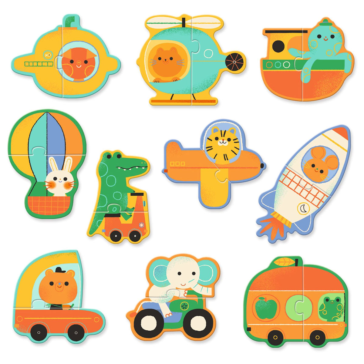 Djeco Puzzle Duo, Transport