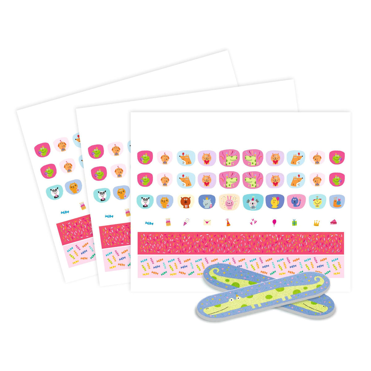 Djeco Nail Stickers, Happy Birthday!