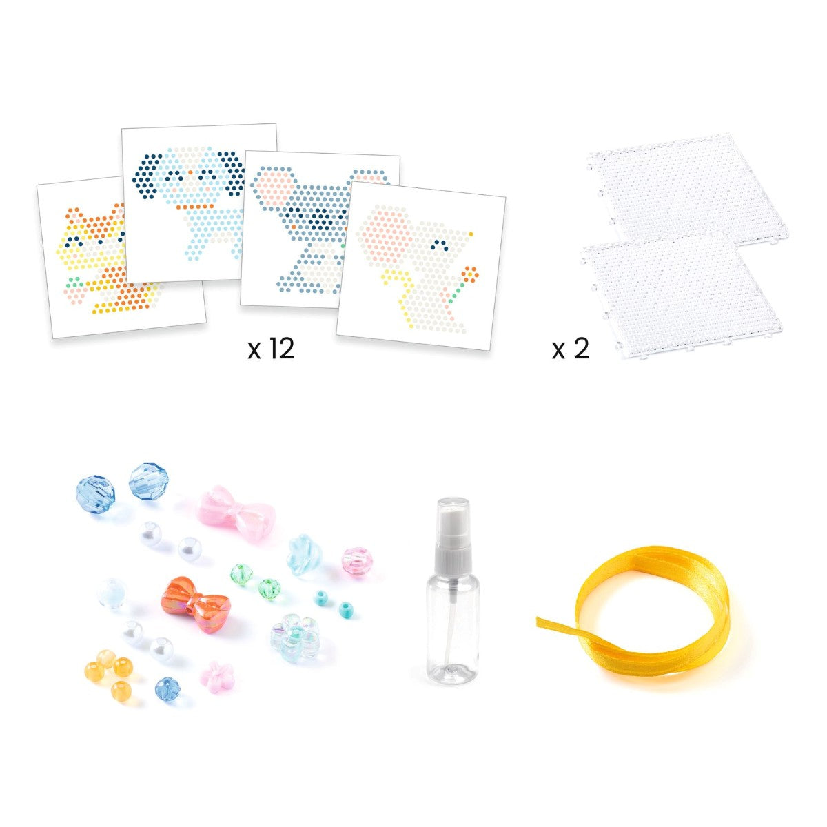 Djeco Creative Water Beads, Fuzzy Friends