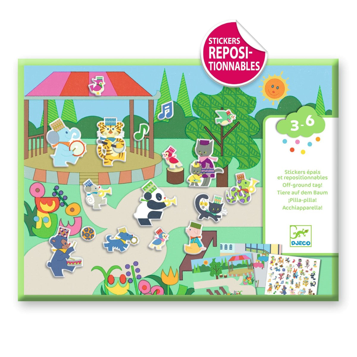 Djeco Creative Sticker Activity, Fanfare