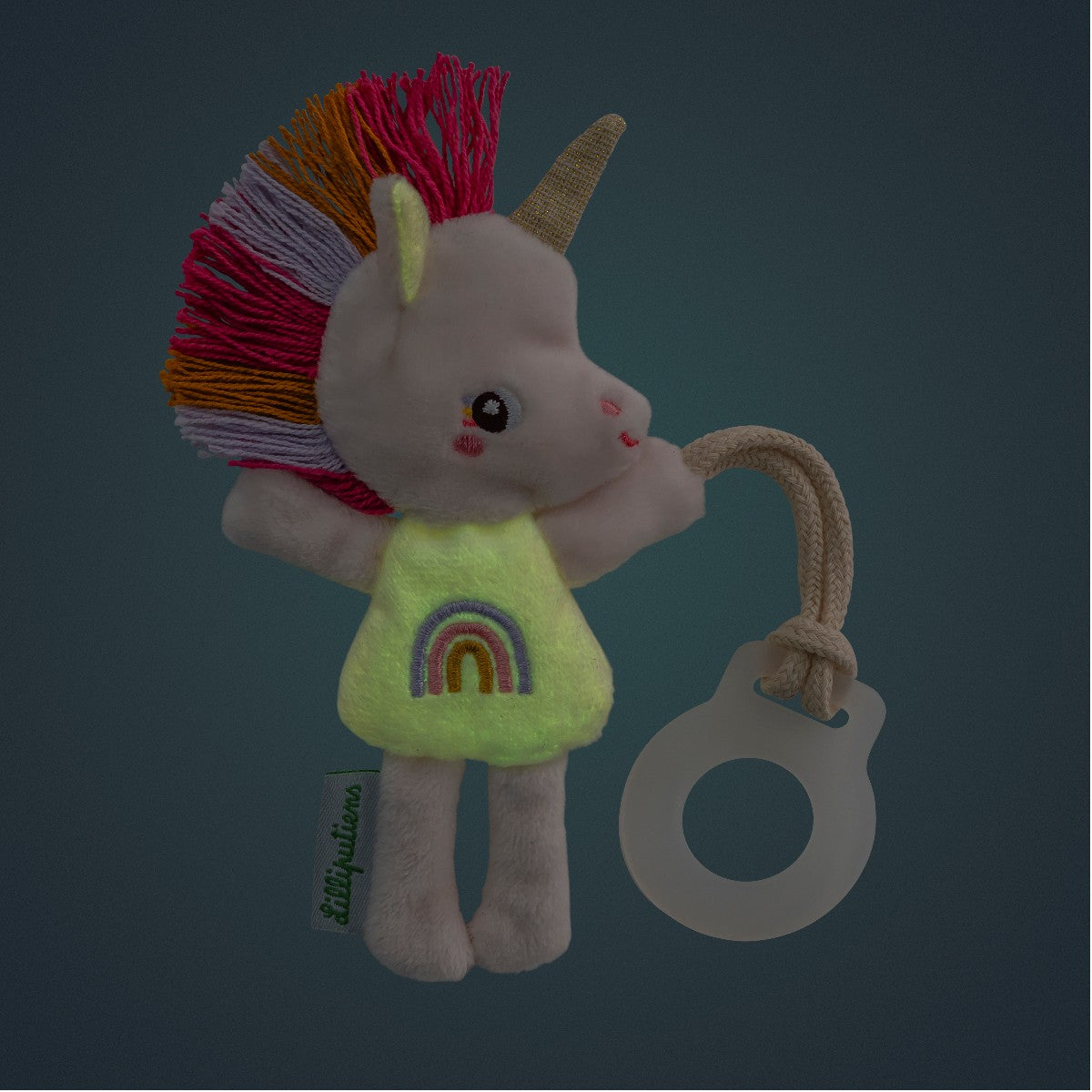 Lilliputiens Pacifier Accessory, Lena Mini Friend with Room for Pacifier