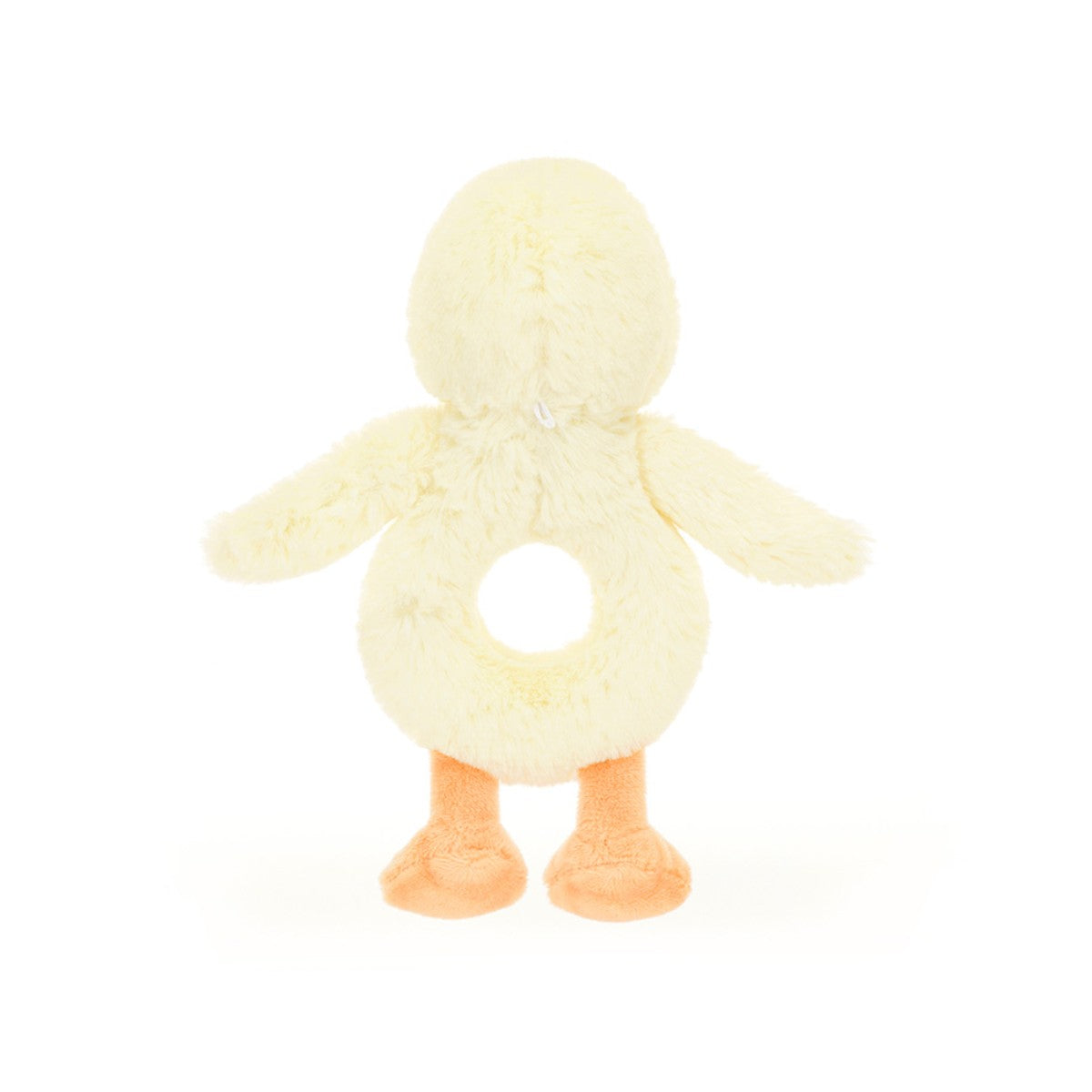 Baby Jellycat Bashful Ring Rattle, Duckling, Yellow - 18 cm