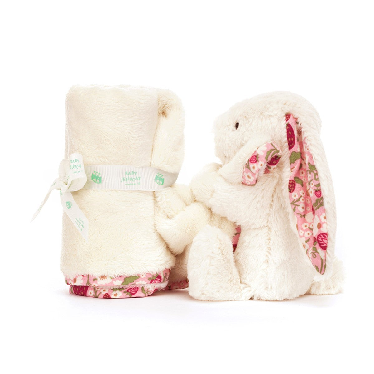 Baby Jellycat Soft Toy, Bashful Security Blanket – Mimi Strawberry