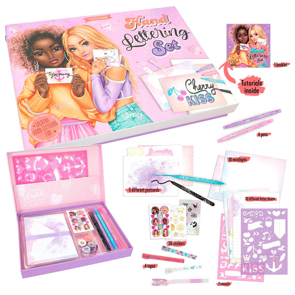 TopModel Handlettering Box Set, Design Letters and Cards