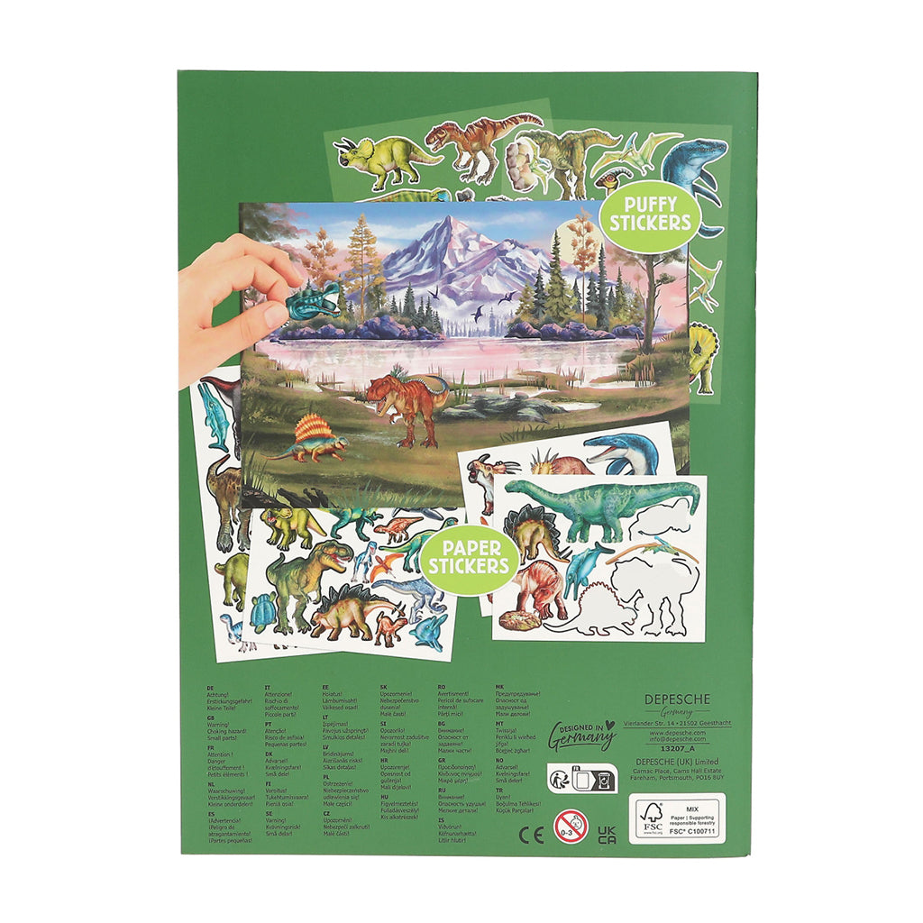 Dino World Stickerworld Puffy Sticker Book