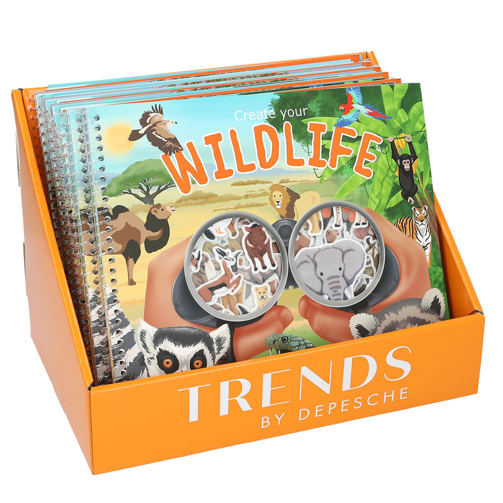 Create Your Wild Life, Sticker Book with Felt Stickers