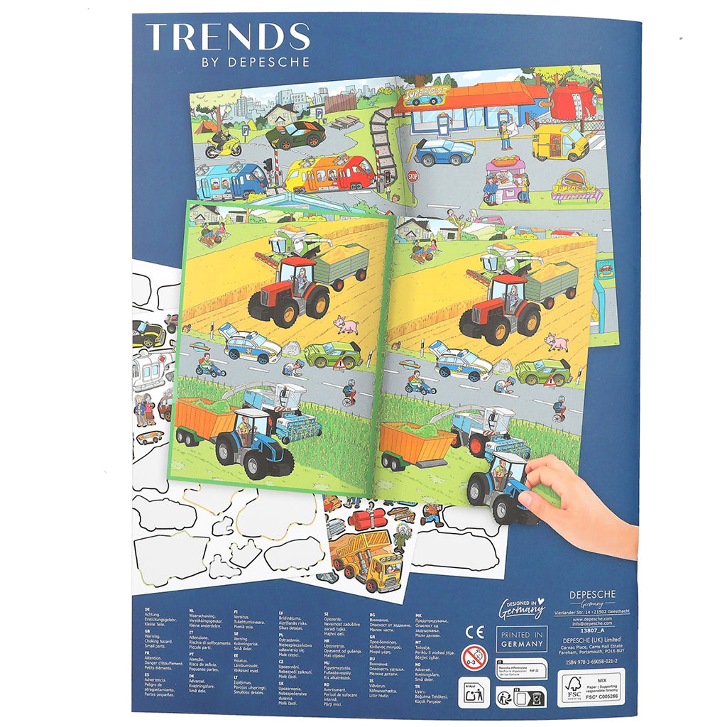Create Your Own Action World, Sticker Book