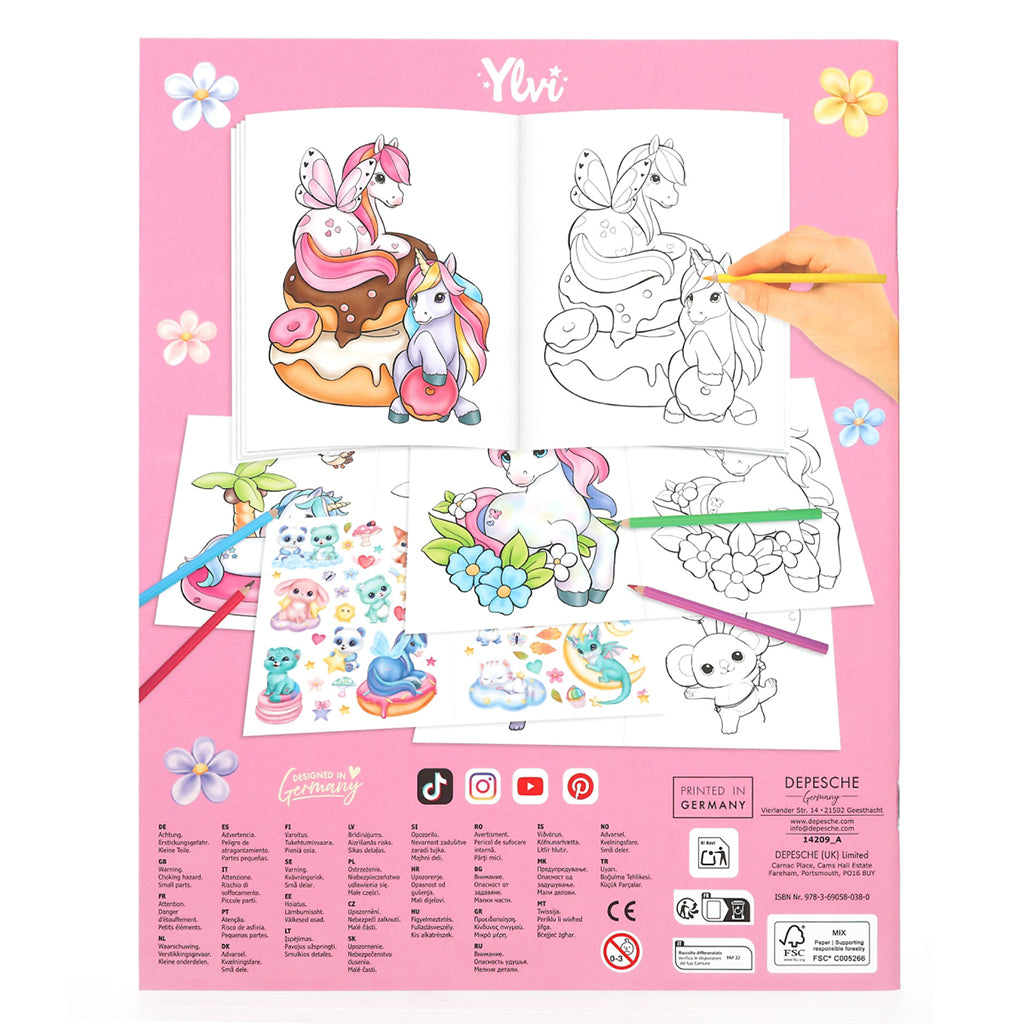 Ylvi Create Your Unicorn Coloring Book
