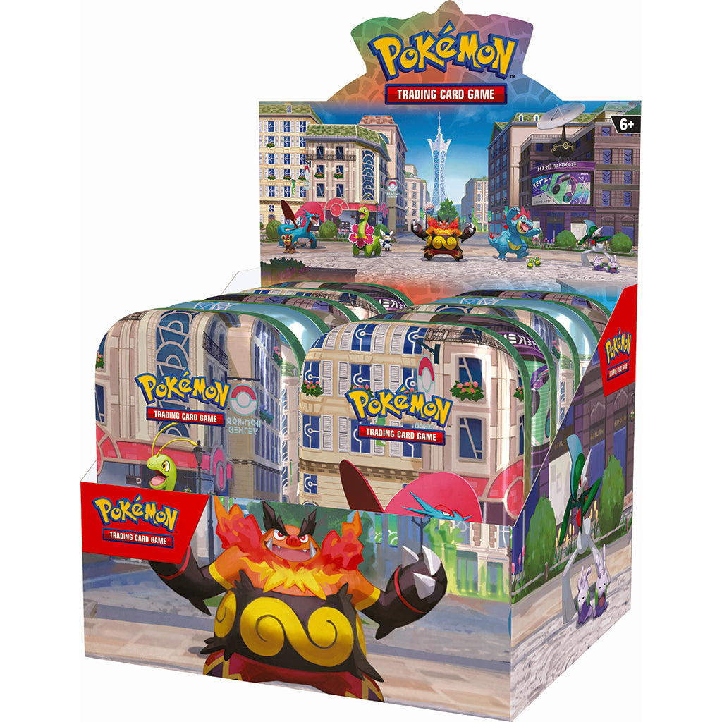 Pokémon Poke Mini Tin June REL, collector’s tin with booster packs