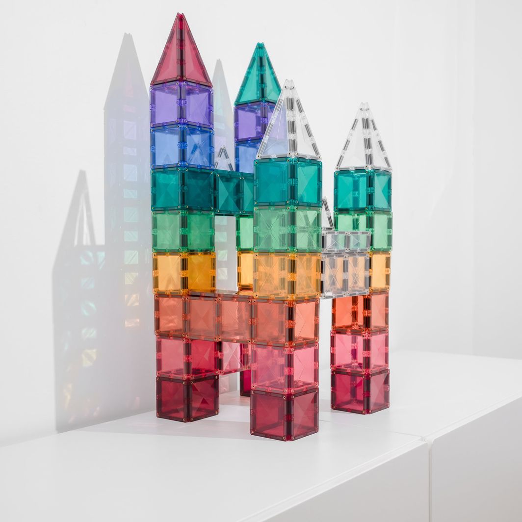 Connetix Square Pack, Magnetic Building Set with 40 Pieces - Pastel