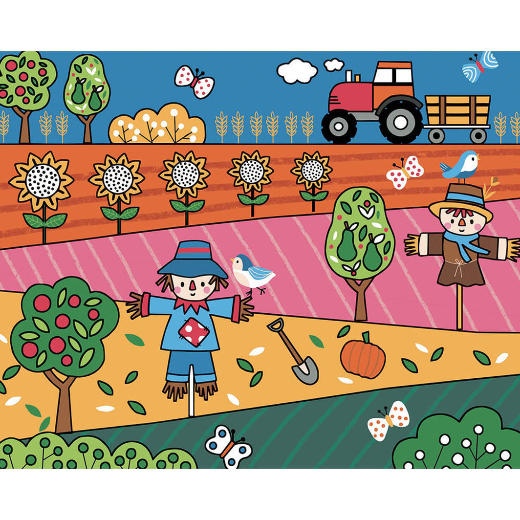 Auzou Coloring Book, Paint with Water - On the Farm