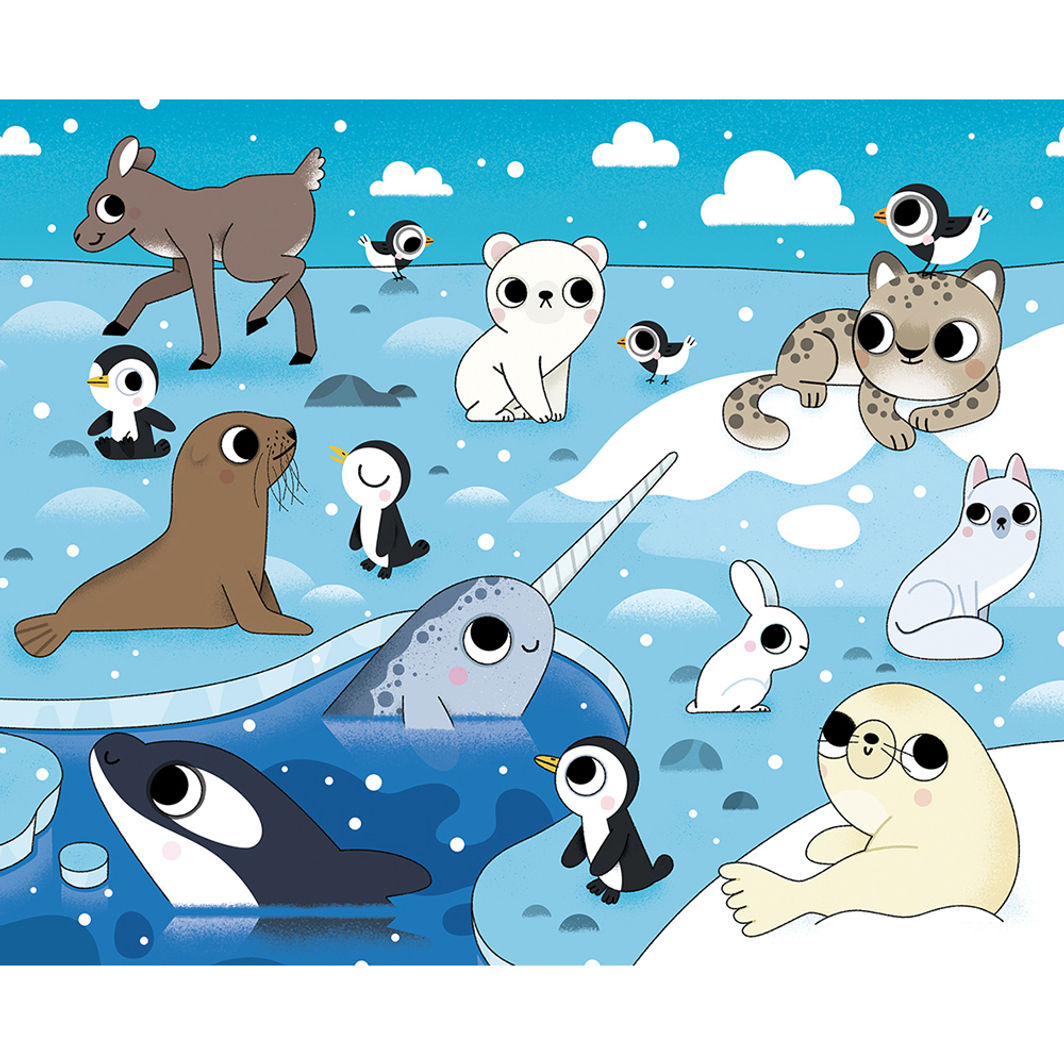 Auzou Coloring Book, Paint with Water, Baby Animals