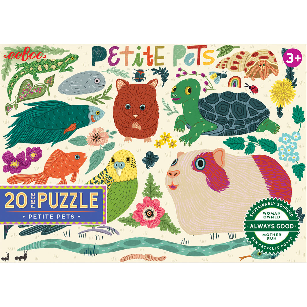 eeBoo Puzzle 20 pcs, Little Pets