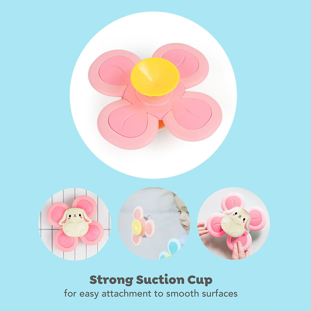Tiger Tribe Baby Toy, Sensory Spinner - Bunny