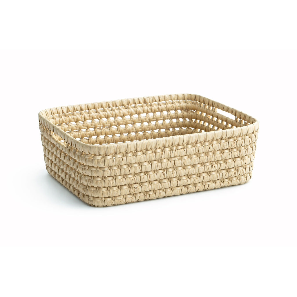 Lubilu Basket of Palm Leaves, L38 - 38 x 27 x 15 cm