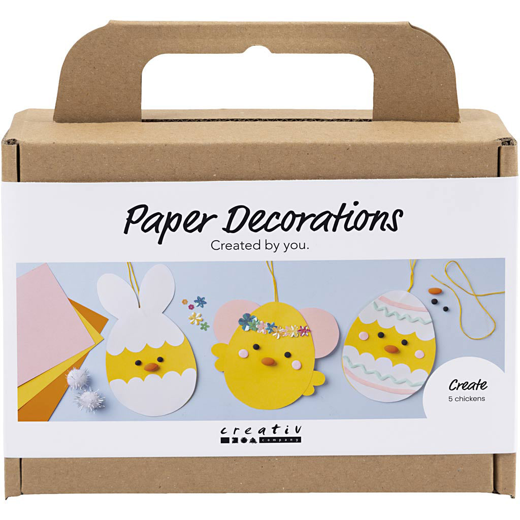Mini DIY Kit Paper Decorations, Easter Theme