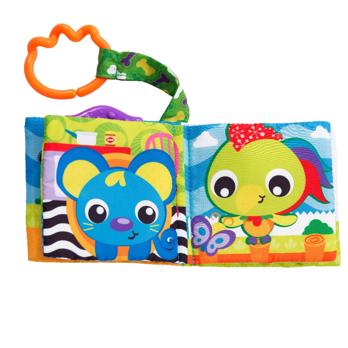 Playgro Baby Toy, Farmyard Teething Book with Hanger