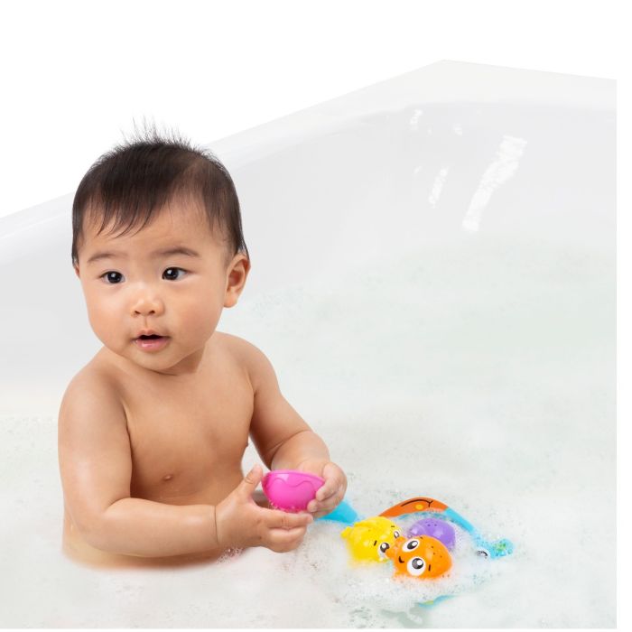 Playgro Bath Toy, Hoop & Scoop Net - Catch Sea Creatures