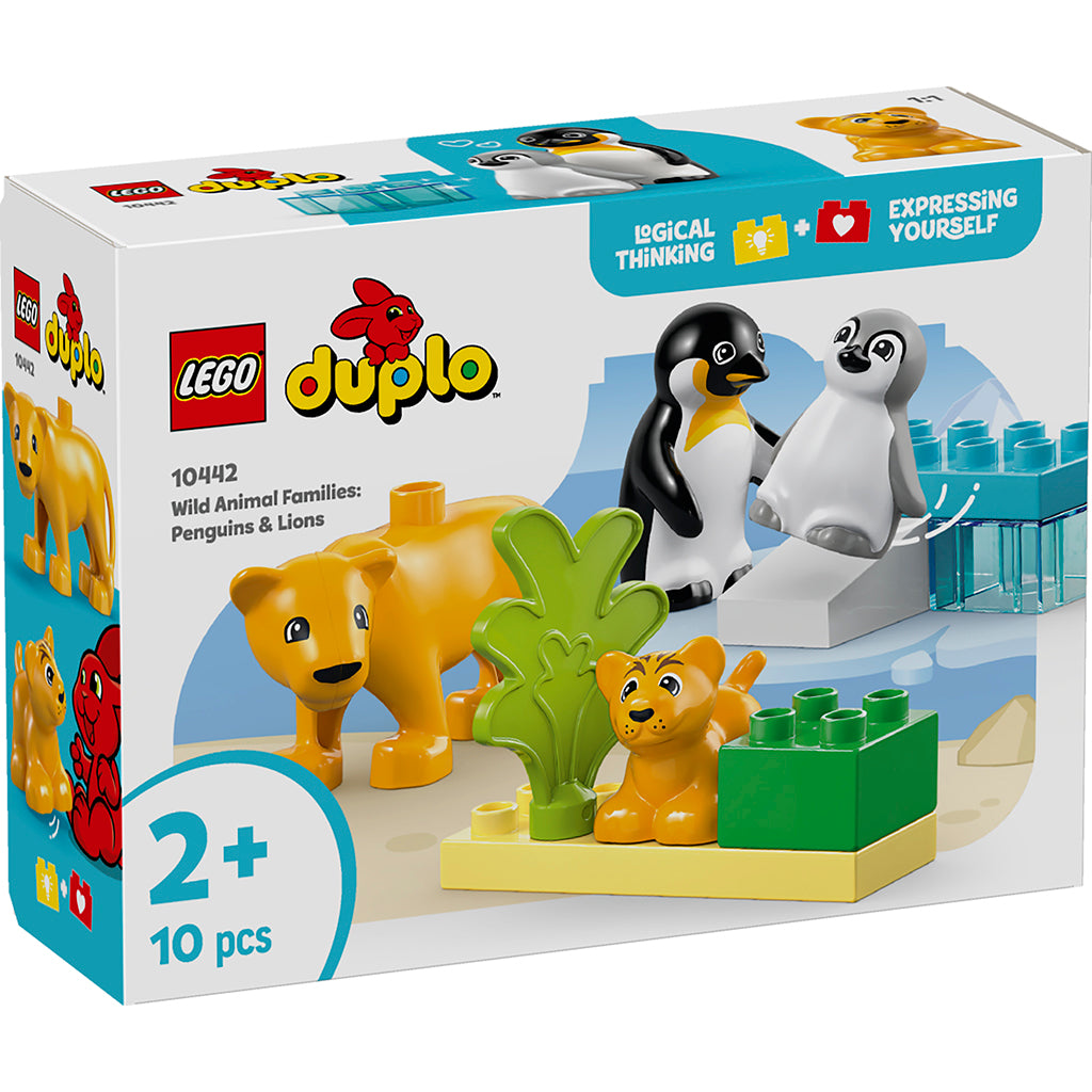 LEGO® DUPLO® Town, Wild Animal Families: Penguins and Lions