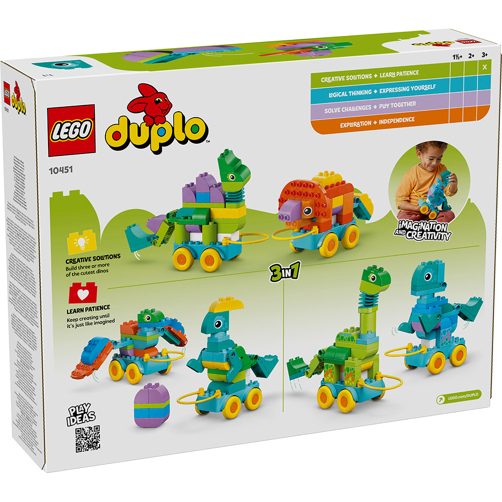 LEGO® DUPLO® Town, 3-in-1 Dinosaurs on Wheels