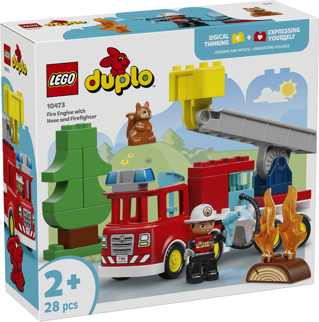 LEGO® DUPLO® Brandbil med slange og brandmand