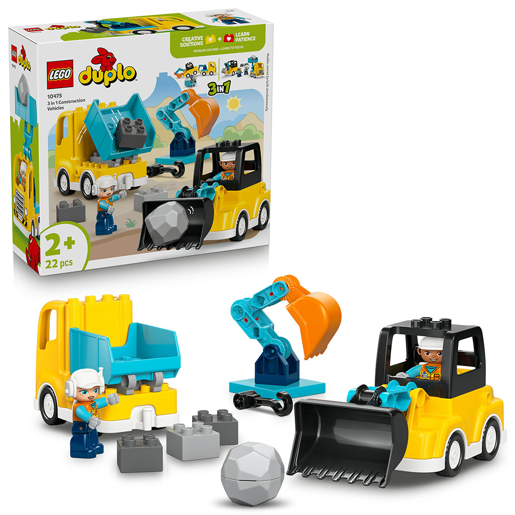 LEGO® DUPLO®, 3-in-1 Construction Machines