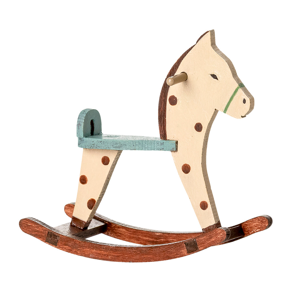 Maileg Accessories for Little Brother/Sister and Big Brother/Sister Mice - Spotted Rocking Horse