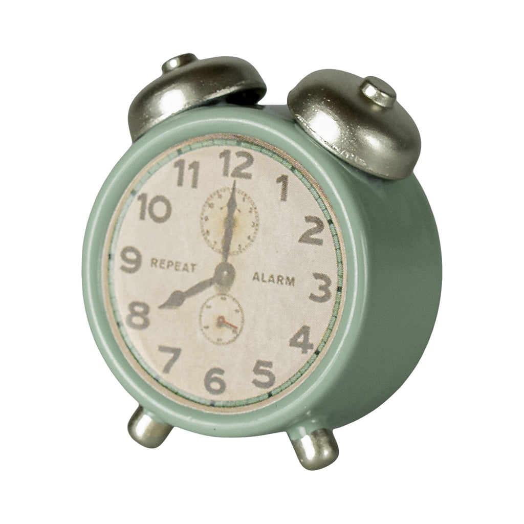 Maileg Doll Accessories for Mice, Alarm Clock - Mint