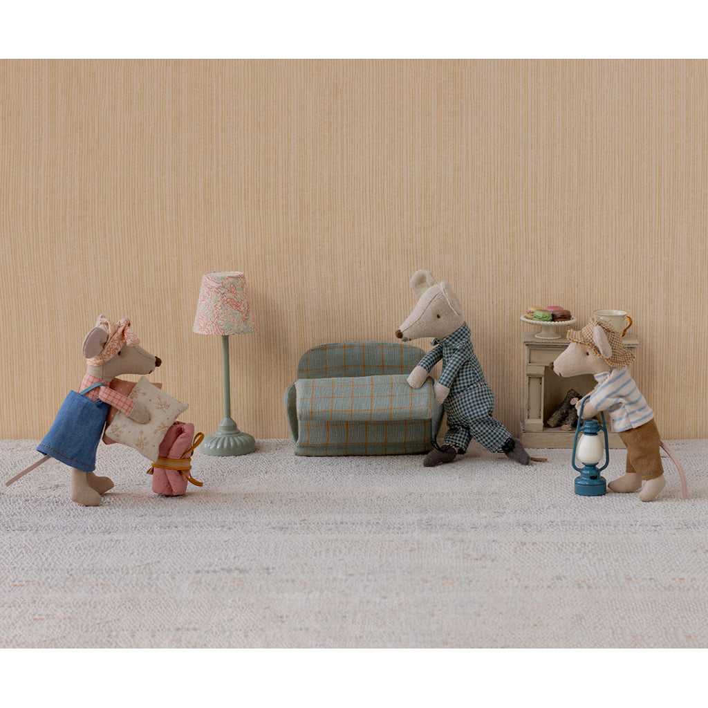 Maileg Doll Accessories for Mice, Floor Lamp - Mint