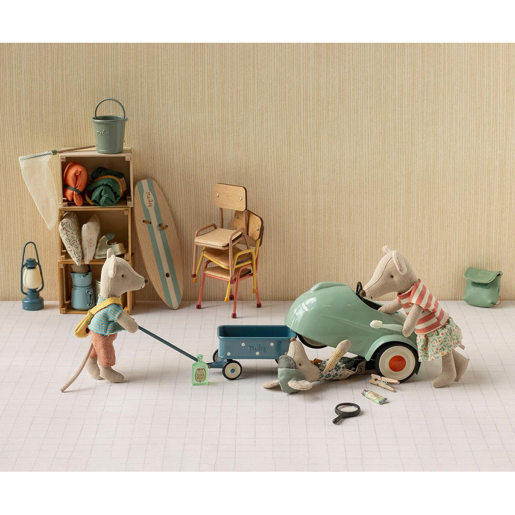 Maileg Doll Accessories for Mice, Car - Light Mint