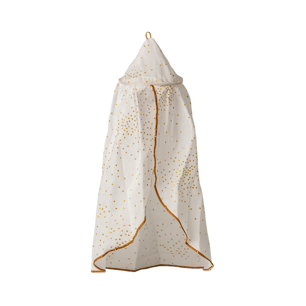 Maileg Doll Accessories for Mice, Miniature Bed Canopy - Off-White