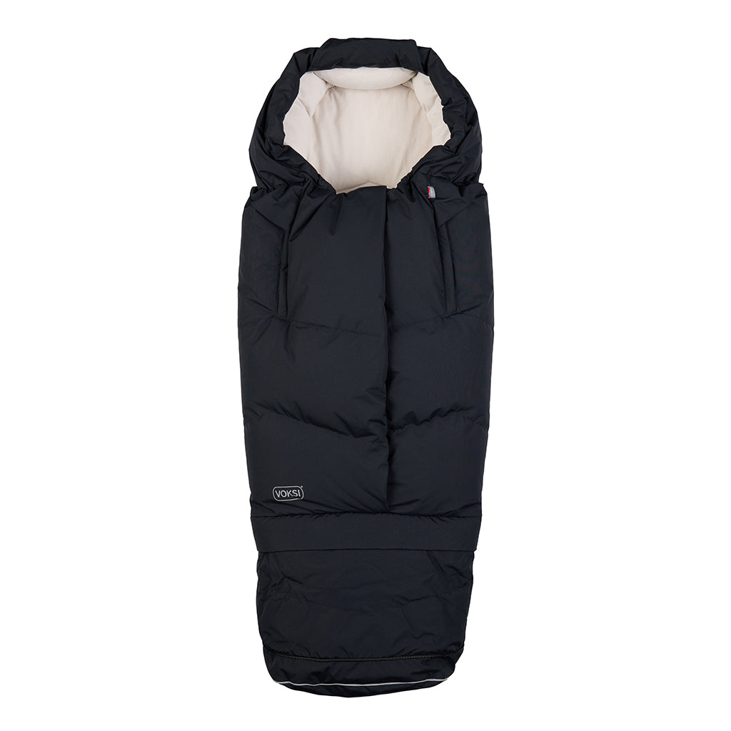 Voksi Footmuff, City North Stroller Bag, OEKO-TEX - Black Cream